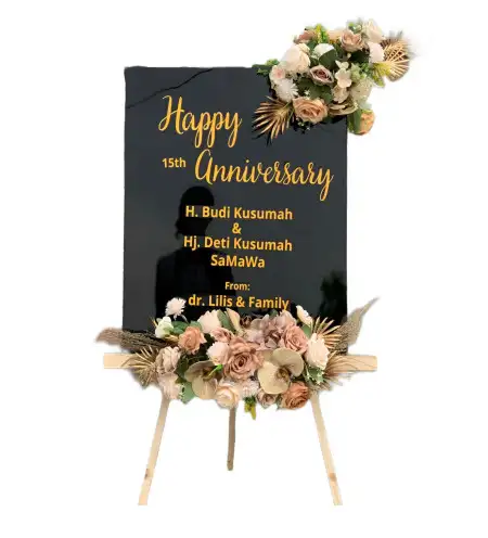 Papan Bunga Akrilik Bategede